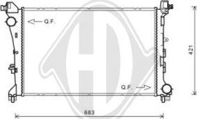 Diederichs DCM2010 - Радіатор, охолодження двигуна autocars.com.ua