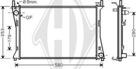 Diederichs DCM2089 - Радіатор, охолодження двигуна autocars.com.ua