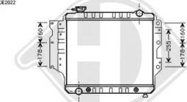 Diederichs DCM2111 - Радіатор, охолодження двигуна autocars.com.ua