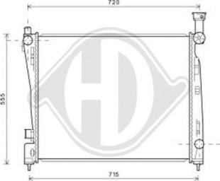 Diederichs DCM2123 - Радіатор, охолодження двигуна autocars.com.ua