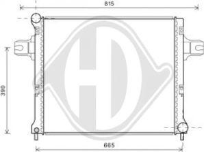 Diederichs DCM2126 - Радіатор, охолодження двигуна autocars.com.ua