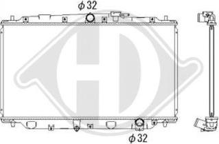 Diederichs DCM2153 - Радіатор, охолодження двигуна autocars.com.ua