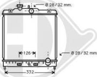 Diederichs DCM2155 - Радіатор, охолодження двигуна autocars.com.ua