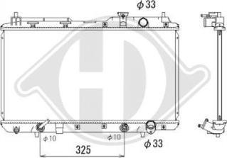 Diederichs DCM2157 - Радіатор, охолодження двигуна autocars.com.ua