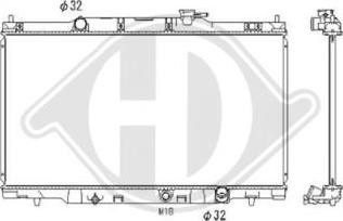 Diederichs DCM2168 - Радіатор, охолодження двигуна autocars.com.ua