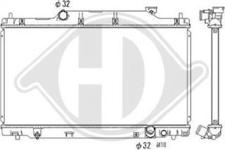 Diederichs DCM2170 - Радіатор, охолодження двигуна autocars.com.ua