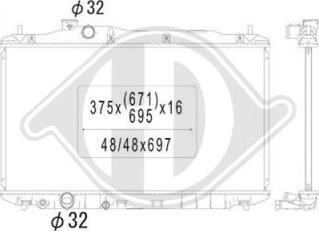 Diederichs DCM2183 - Радиатор, охлаждение двигателя autodnr.net