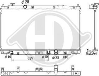 Diederichs DCM2199 - Радіатор, охолодження двигуна autocars.com.ua