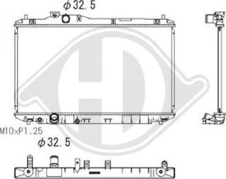 Diederichs DCM2201 - Радиатор, охлаждение двигателя autodnr.net