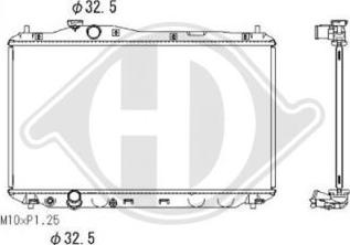 Diederichs DCM2202 - Радиатор, охлаждение двигателя autodnr.net