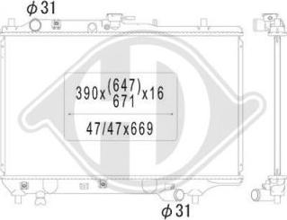 Diederichs DCM2223 - Радіатор, охолодження двигуна autocars.com.ua