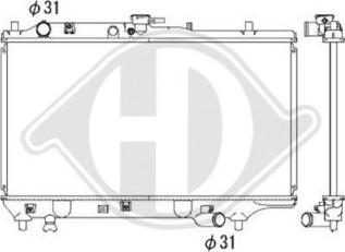 Diederichs DCM2227 - Радіатор, охолодження двигуна autocars.com.ua