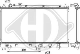 Diederichs DCM2255 - Радіатор, охолодження двигуна autocars.com.ua