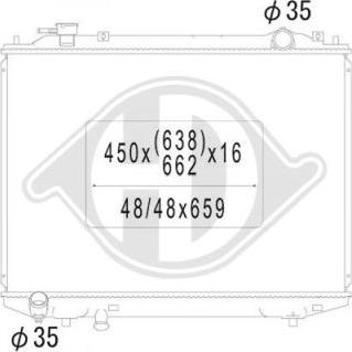 Diederichs DCM2262 - Радіатор, охолодження двигуна autocars.com.ua