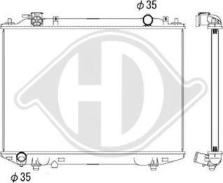 Diederichs DCM2277 - Радиатор, охлаждение двигателя autodnr.net