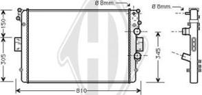 Diederichs DCM2295 - Радиатор, охлаждение двигателя autodnr.net