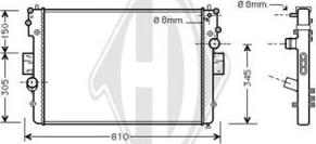 Diederichs DCM2298 - Радиатор, охлаждение двигателя autodnr.net