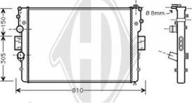 Diederichs DCM2301 - Радиатор, охлаждение двигателя autodnr.net