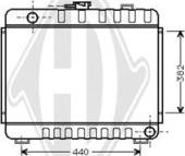 Diederichs DCM2312 - Радіатор, охолодження двигуна autocars.com.ua