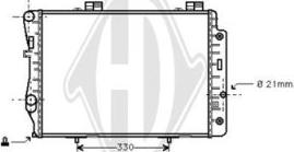 Diederichs DCM2352 - Радіатор, охолодження двигуна autocars.com.ua