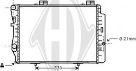Diederichs DCM2367 - Радіатор, охолодження двигуна autocars.com.ua