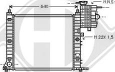 Diederichs DCM2368 - Радіатор, охолодження двигуна autocars.com.ua