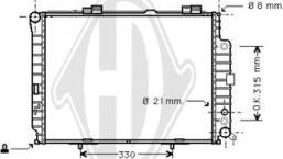 Diederichs DCM2370 - Радиатор, охлаждение двигателя autodnr.net