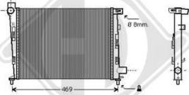 Diederichs DCM2396 - Радіатор, охолодження двигуна autocars.com.ua