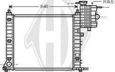 Diederichs DCM2410 - Радіатор, охолодження двигуна autocars.com.ua