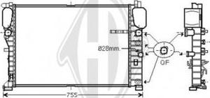 Diederichs DCM2425 - Радиатор, охлаждение двигателя autodnr.net