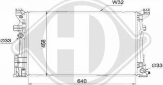 Diederichs DCM2441 - Радіатор, охолодження двигуна autocars.com.ua