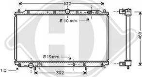 Diederichs DCM2454 - Радіатор, охолодження двигуна autocars.com.ua