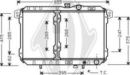 Diederichs DCM2455 - Радіатор, охолодження двигуна autocars.com.ua