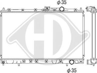 Diederichs DCM2459 - Радіатор, охолодження двигуна autocars.com.ua