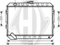 Diederichs DCM2465 - Радіатор, охолодження двигуна autocars.com.ua