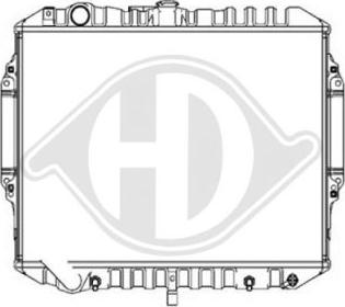 Diederichs DCM2466 - Радіатор, охолодження двигуна autocars.com.ua