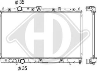 Diederichs DCM2472 - Радіатор, охолодження двигуна autocars.com.ua