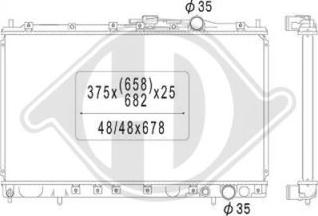 Diederichs DCM2479 - Радіатор, охолодження двигуна autocars.com.ua