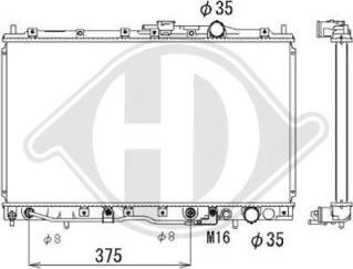 Diederichs DCM2484 - Радіатор, охолодження двигуна autocars.com.ua