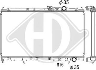 Diederichs DCM2488 - Радіатор, охолодження двигуна autocars.com.ua