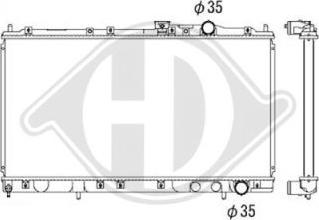 Diederichs DCM2490 - Радіатор, охолодження двигуна autocars.com.ua