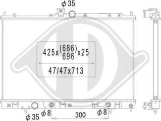 Diederichs DCM2514 - Радиатор, охлаждение двигателя autodnr.net