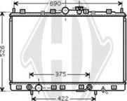 Diederichs DCM2518 - Радіатор, охолодження двигуна autocars.com.ua