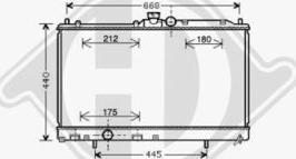 Diederichs DCM2521 - Радіатор, охолодження двигуна autocars.com.ua