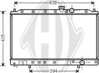 Diederichs DCM2539 - Радіатор, охолодження двигуна autocars.com.ua