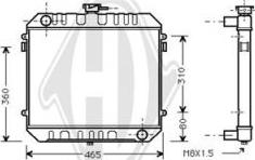 Diederichs DCM2555 - Радіатор, охолодження двигуна autocars.com.ua