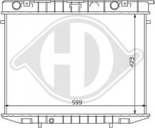 Diederichs DCM2592 - Радіатор, охолодження двигуна autocars.com.ua