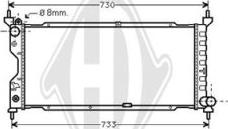 Diederichs DCM2597 - Радіатор, охолодження двигуна autocars.com.ua