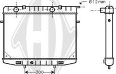 Diederichs DCM2598 - Радіатор, охолодження двигуна autocars.com.ua