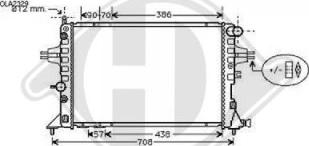 Diederichs DCM2647 - Радіатор, охолодження двигуна autocars.com.ua